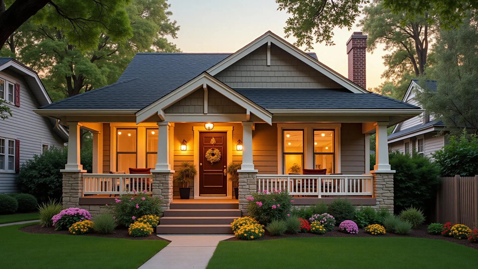 Charming Dallas-Fort Worth bungalow home representing Rainbow Realtors personalized real estate service