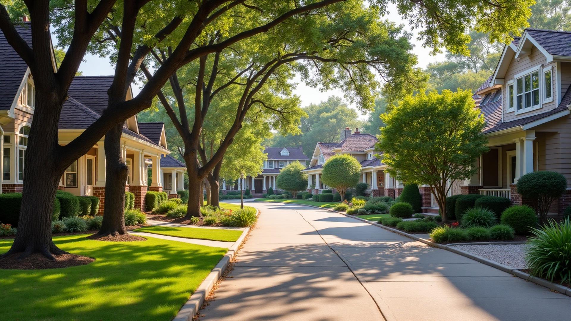Arlington Heights Fort Worth Craftsman homes near Cultural District with tree-lined streets and historic architecture