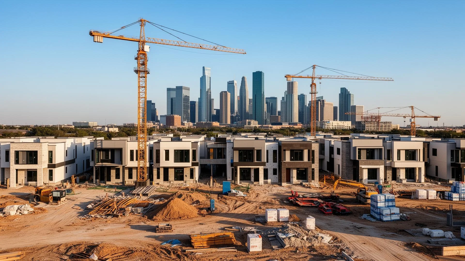 Real estate development project in the Dallas-Fort Worth metroplex featuring new construction and land opportunities