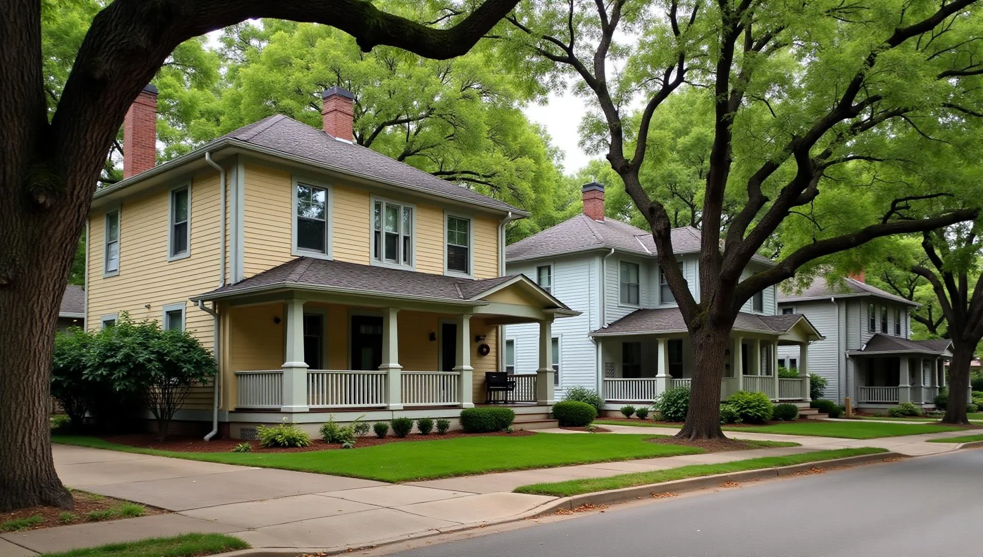 Fairmount Fort Worth Craftsman bungalows in historic district near Magnolia Avenue
