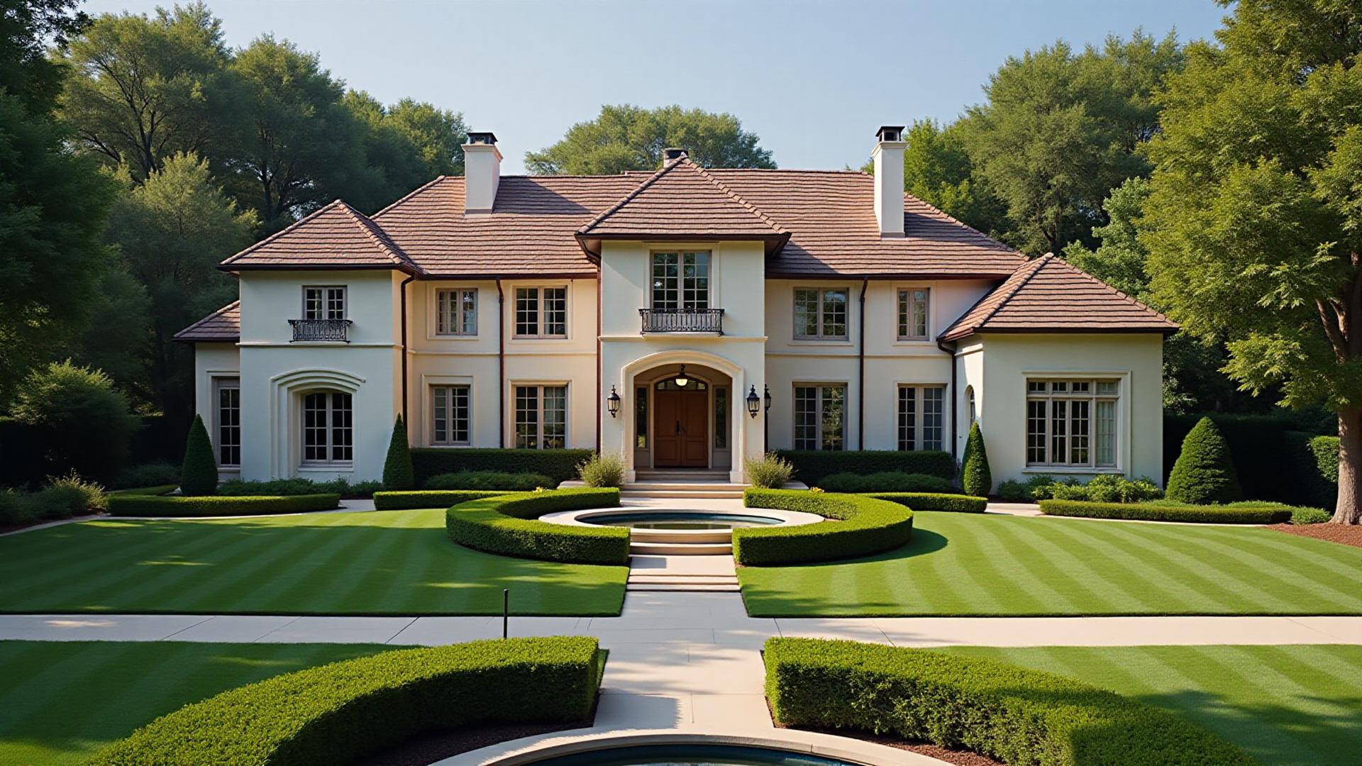 Highland Park Dallas luxury estate homes with manicured lawns and tree-lined streets representing prestigious living